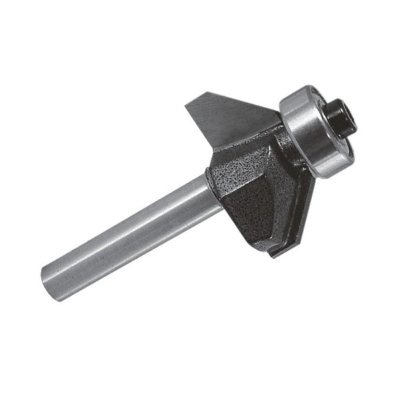 45 fokos marókés csapágyazott 6mm szárvastagság, D26,6 H9,52 A45 0