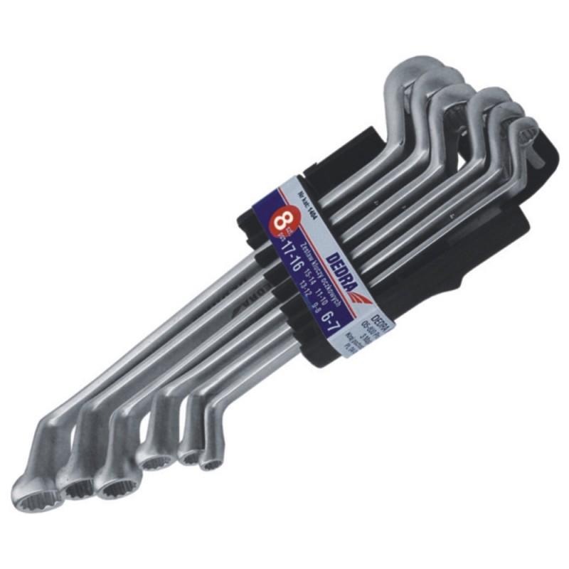 Gyűrűkulcs készlet,CrV, 6db, 6-7, 8-9, 10-11, 12-13, 14-15, 16-17 0