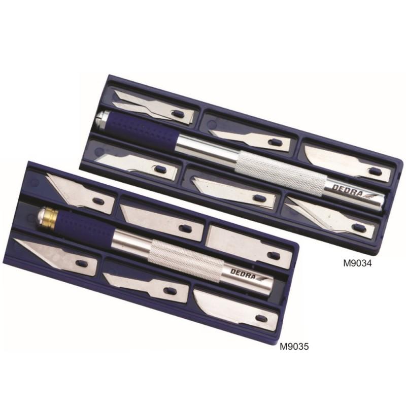 Többfunkciós precíziós kés, 9mm széles pengék,12db penge 0