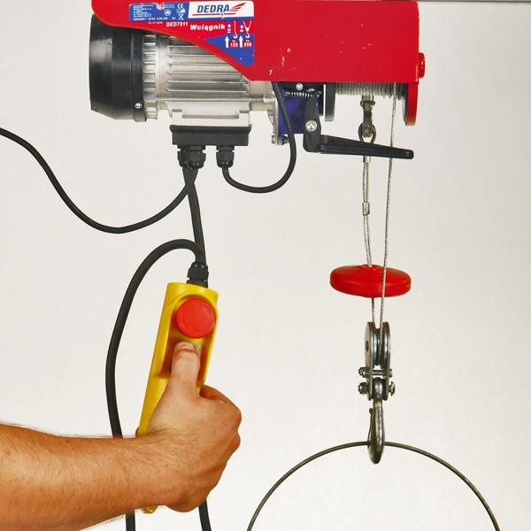 Elektromos csörlő 0,55kW, 6m/250kg, 12m/125kg 0