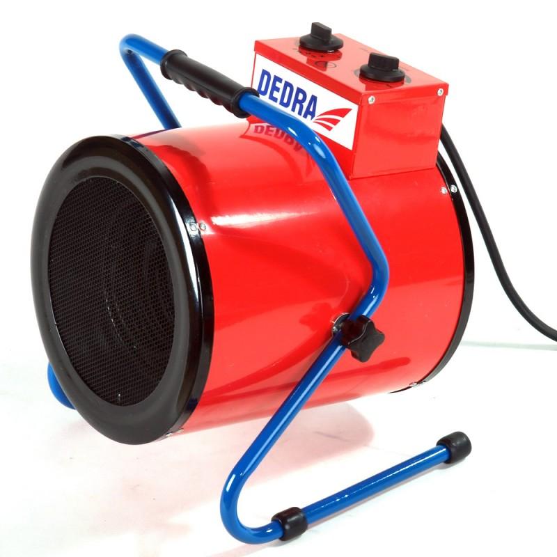 Hengeralakú elektromos hőlégfúvó 1650/3300W, termosztát, ventilátor funkció 0