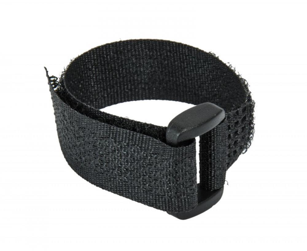 Tépőzáras szíj 16x210mm, fekete 10db 0