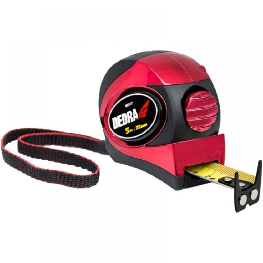 3m/16mm mérőszalag, piros, automata blokkolás, mágnes, kétoldalas szalag, gumi borítás + króm, nylon 0