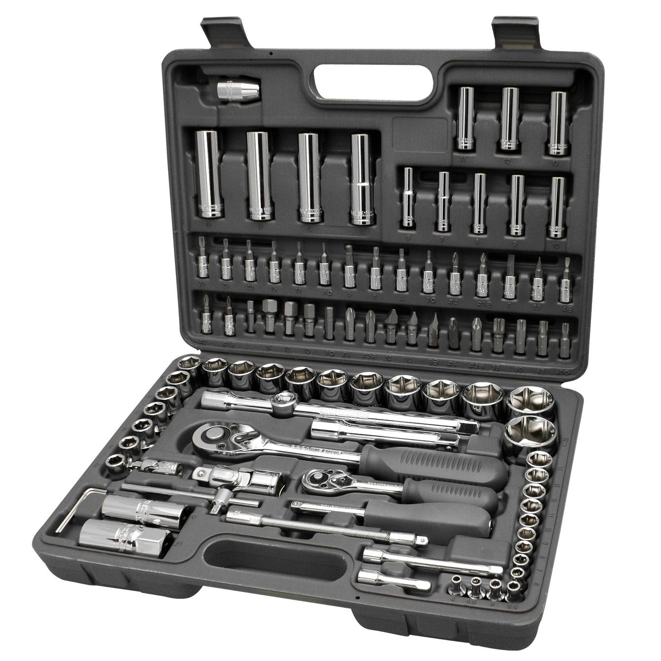 Behajtó készlet 94 db-os1/4''1/2''négyzet 4-32mm 0