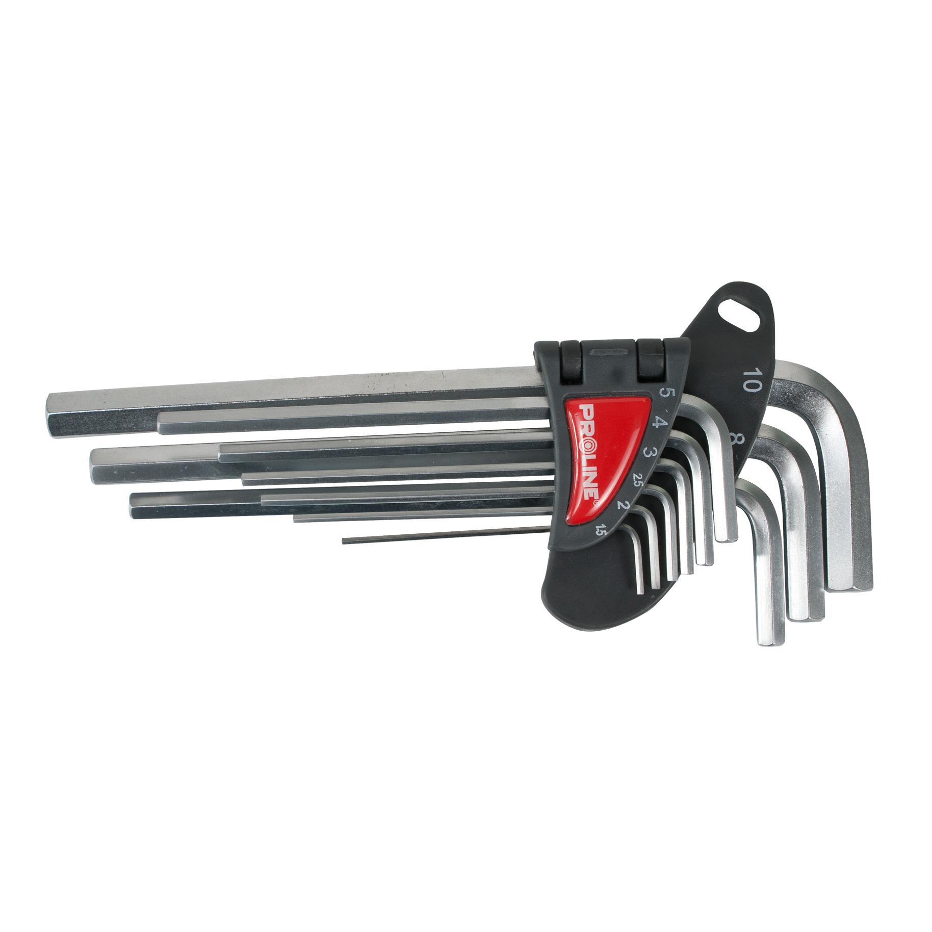 Imbuszkulcs készlet hosszitott 1,5-10-ig 9db-os 0