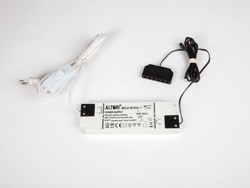 LED VILÁGÍTÁS LD30WpAMP LED TRANSFORMÁTOR FEHÉR 0