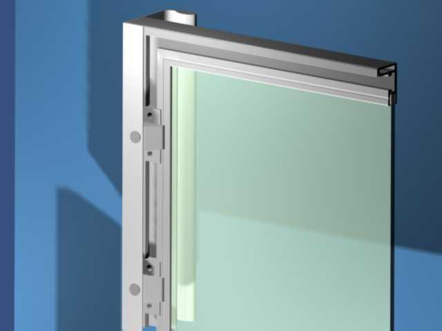 ALUMÍNIUM KERETPROFIL SAS0311 ÜVEGBEFOGÓ PROFIL 3000mm ÁTTETSZŐ 0