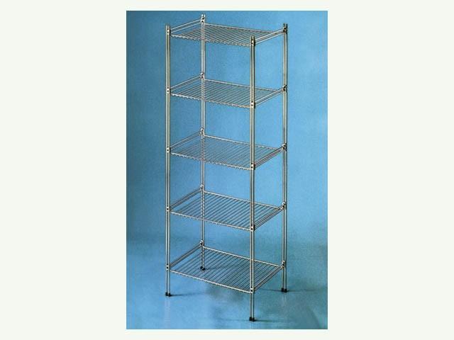 FÜRDŐSZOBAI TÁROLÓ R4110 5 RÉSZES ÁLLÓ POLC 400×1100×300 mm KRÓM 0