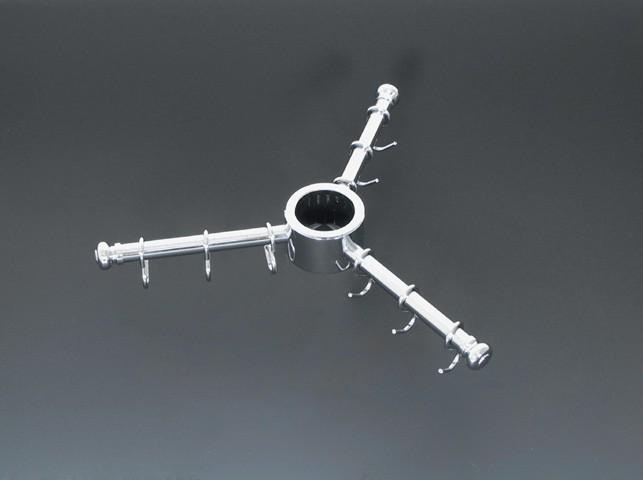 TÉRBE ÁLLÍTHATÓ OSZLOP WE10.0018 TARTÓKAR 3-AS ÁTM: 360mm KRÓM 0