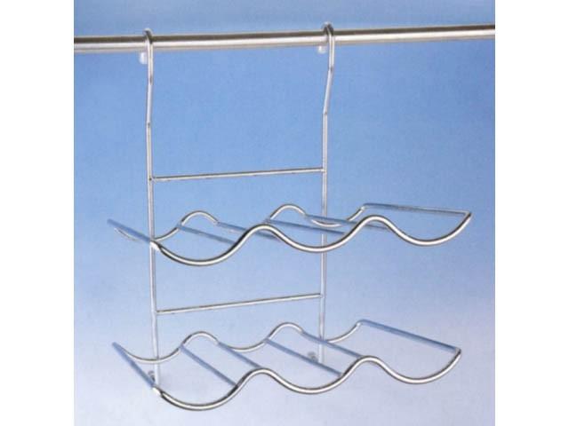 T_ KÜLSŐ FÉMRÁCS GP109 PALACKTARTÓ 2 TÁLCÁS 265x365x280 mm KRÓM 0