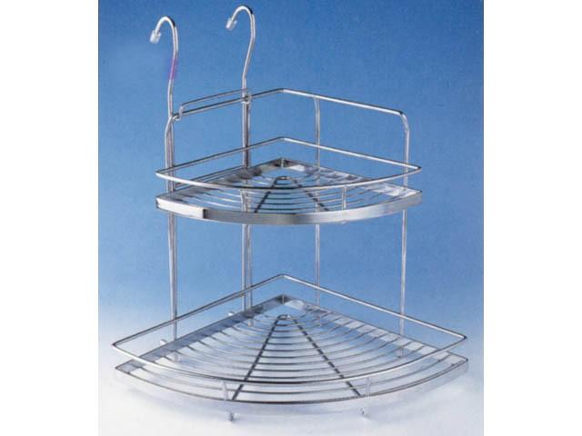 T_ KÜLSŐ FÉMRÁCS GP203A SAROKPOLC 2 TÁLCÁS 320x440x320 mm KRÓM 0