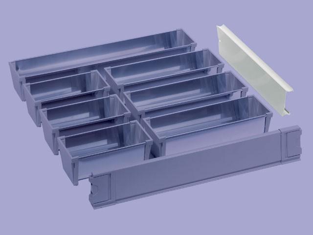 GRASS DUPLAFALÚ FÉM FIÓKOLDAL DWD 12331.180 TÁVTARTÓ 180 mm SZÜRKE 0