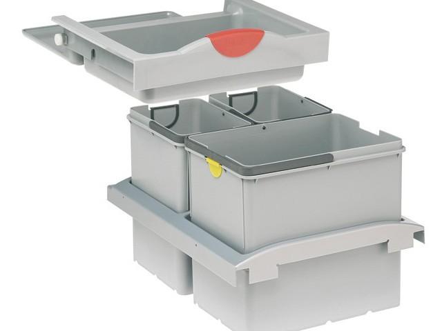 T_ HULLADÉKGYŰJTŐ TROLLEY VARIO 18+2x8l 450mm-es szekrényhez SZÜRKE 0