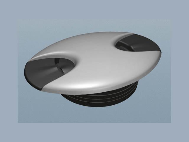 T_ IRODABÚTOR KIEGÉSZÍTŐ KÁBELKIVEZETŐ ECLIPSE 2 ÁTM: 80mm ALUMÍNIUM-ANTRACIT 0