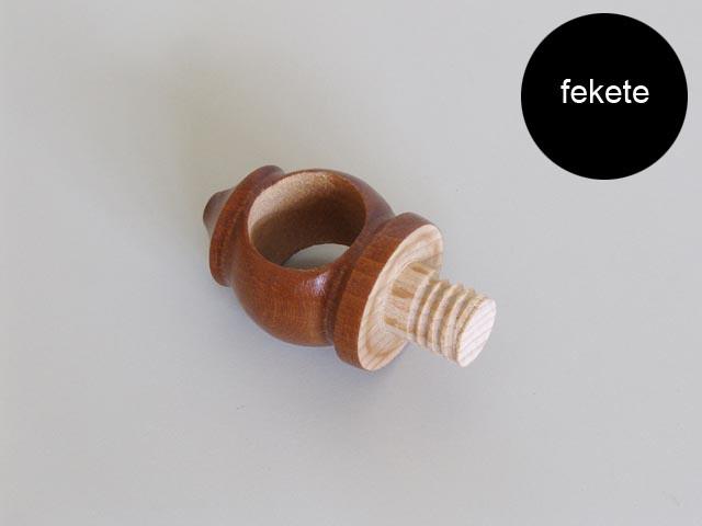 T_ LAKÁS KIEGÉSZITŐK FA KARNIS 1-ES TARTÓ ÁTM:45X75 FEKETE 0