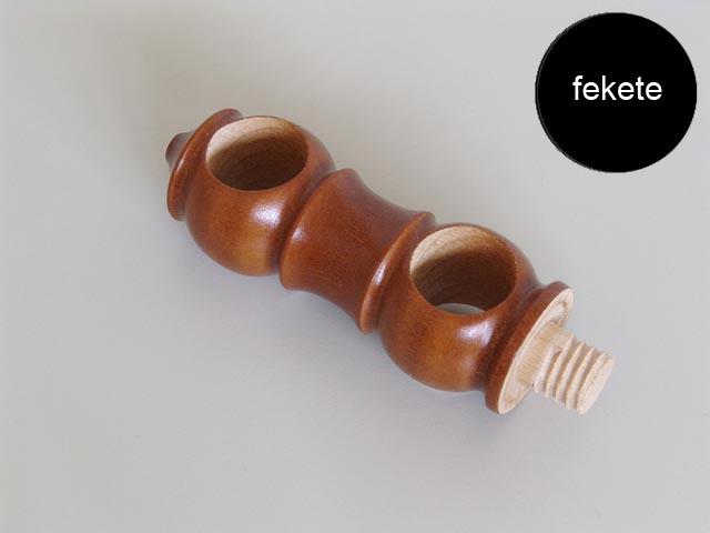 T_ LAKÁS KIEGÉSZITŐK FA KARNIS 2-ES TARTÓ ÁTM:45X140 FEKETE 0