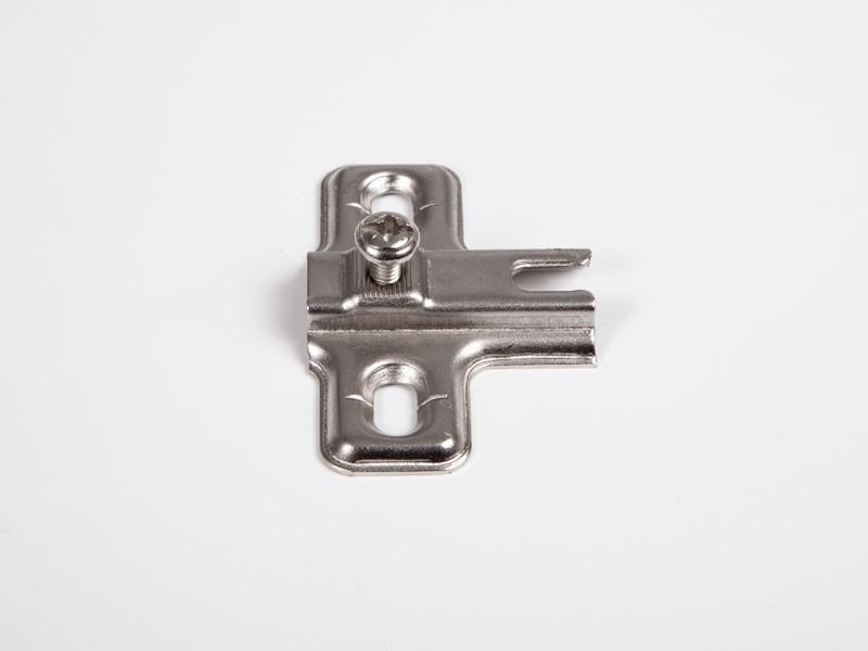 Megszűnt-BÚTORPÁNT FGV PÁNTALÁTÉT MINI, 0mm csavar nélkül NIKKEL 0