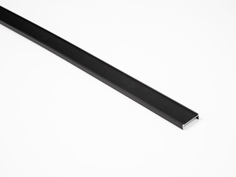 TOLÓAJTÓ BÚTORLAPHOZ CLEFT TAKARÓLÉC 3 m MATT FEKETE 0