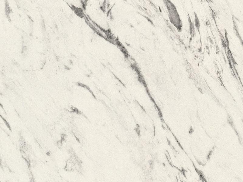 T_ LAMINÁT TÁBLA F204 ST75 WHITE CARRARA MARBLE 2800x1310x0,8mm FEHÉR CARRARA MÁRVÁNY 0