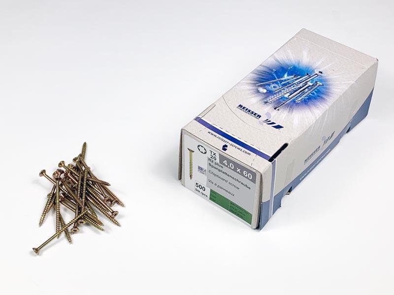 FACSAVAR REISSER 4x60mm TORX, ACÉL, SÁRGÍTOTT, RÉSZMENETES 500db/doboz 0