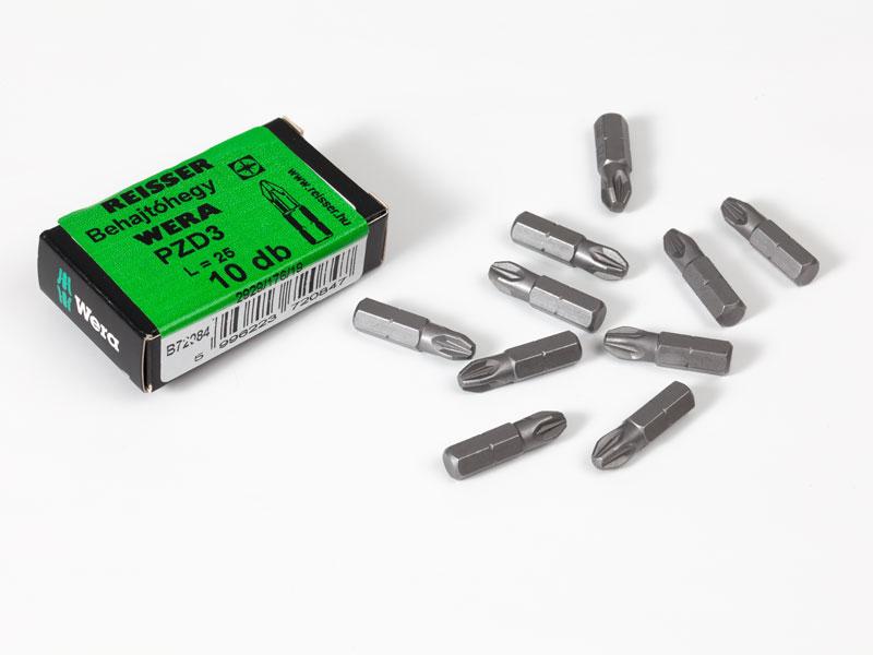 WERA BEHAJTÓHEGY PZ3 25mm - 10db/csomag 0