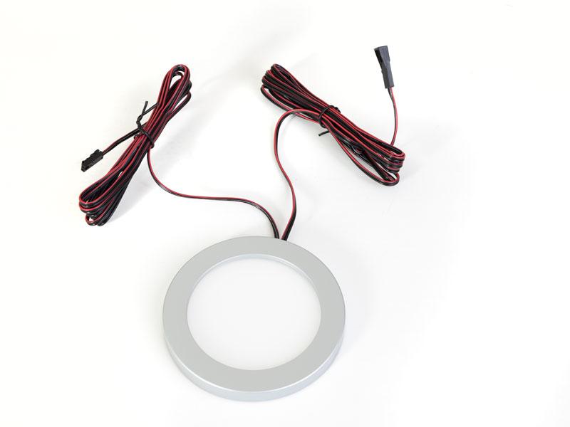 T_ LED VILÁGÍTÁS SLL05 BEÉPÍTETT FÉNYERŐ- ÉS SZÍNHŐMÉRSÉKLET VEZÉRLŐVEL D=94mm MAX.4W ALU 0