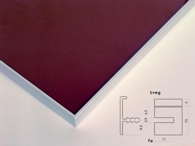 T_ ALUMÍNIUM KERETPROFIL SAS 014 T-LÉC 3000 mm ALUMÍNIUM 0