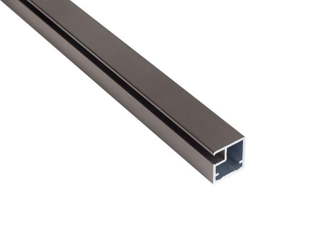 Megszűnt-ALUMÍNIUM KERETPROFIL FA01 19,5x21x4100 mm INOX 0