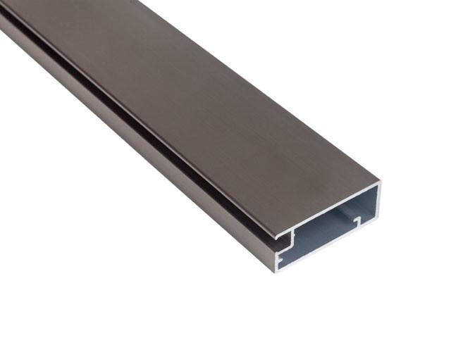 Megszűnt-ALUMÍNIUM KERETPROFIL FA06 47x18x4100 mm INOX 0