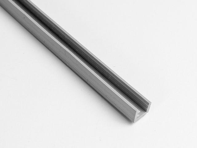 Megszűnt-ALUMÍNIUM KERETPROFIL FA01, FA03, FA06 ÜVEGBEFOGÓ - SZÜRKE 0