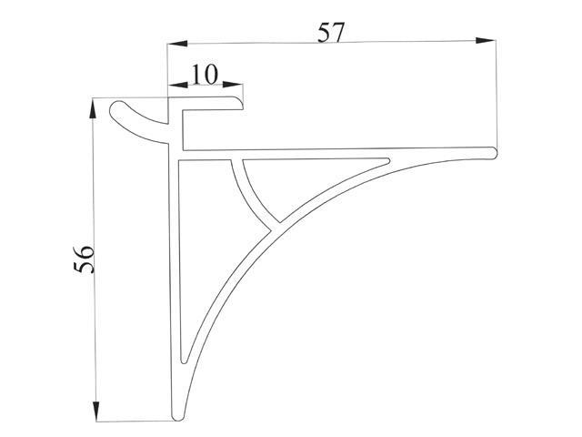 WALL SYS FALI PANEL SAS W12 50 mm ALUMÍNIUM 0