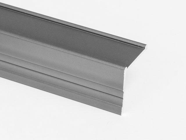 Megszűnt-TOLÓAJTÓ BÚTORLAPHOZ LEZÁRÓ ´L´2 PROFIL 3 m ALUMÍNIUM 0