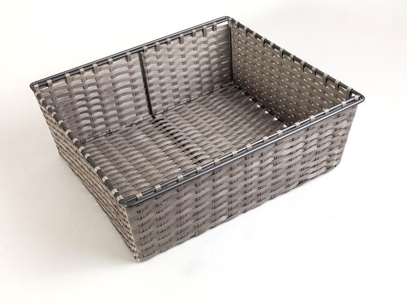 GARDRÓB SZERELVÉNY HOME BOX MŰRATTAN KOSÁR 900MM-ES, 738x150x410MM, ACÉLSZÜRKE 0