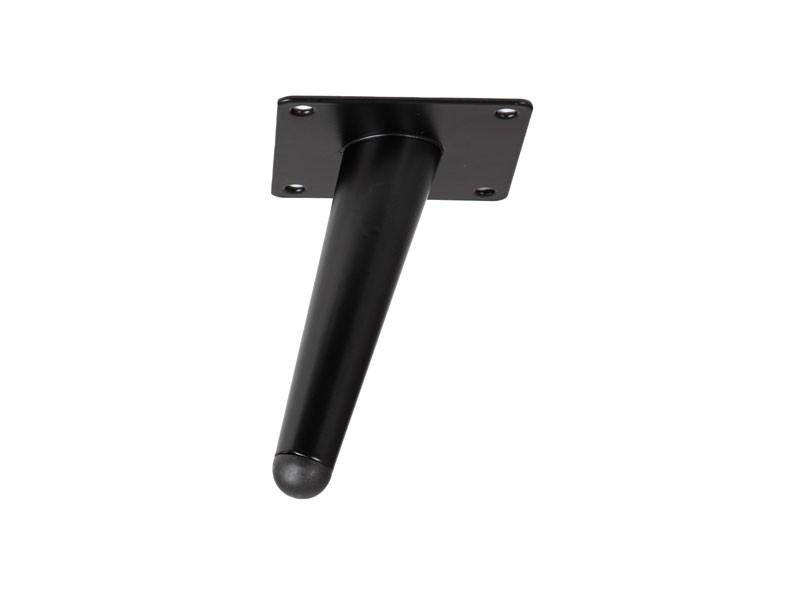 FÉM DESIGN LÁB 19612 DÖNTÖTT KÚPOS 120mm MATT FEKETE 0