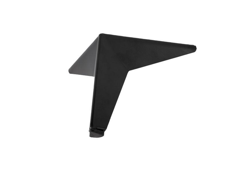 FÉM DESIGN LÁB 19555 DÖNTÖTT SZÖGLETES 130mm MATT FEKETE 0