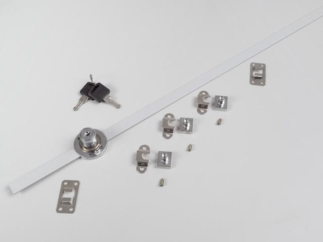 Megszűnt-FL BÚTORZÁR FL-CDS-01 KÖZPONTI FIÓKZÁR OLDALRA D19*L20 500mm NIKKEL 0