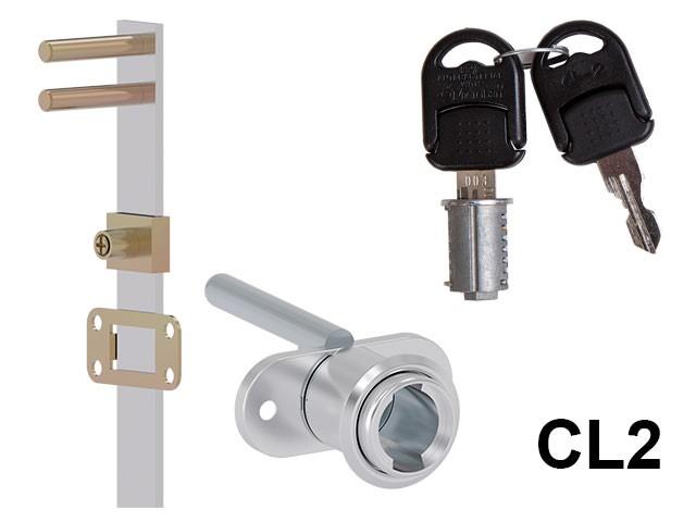 Megszűnt-CL BÚTORZÁR 703-CL2 KÖZPONTI FIÓKZÁR ELÖLRŐL 18x42mm, 600mm NIKKEL 0