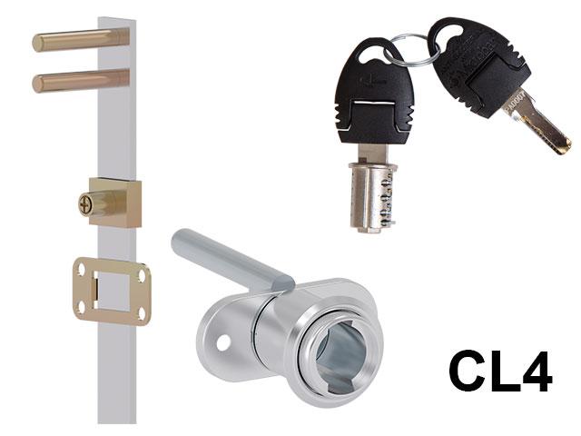 T_ CL BÚTORZÁR 703-CL4 KÖZPONTI FIÓKZÁR ELÖLRŐL 18x42mm, 600mm NIKKEL 0