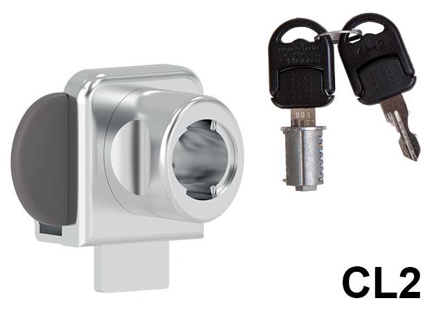 T_ CL BÚTORZÁR 625-CL2 ÜVEGAJTÓ ZÁR DUPLA NIKKEL 0