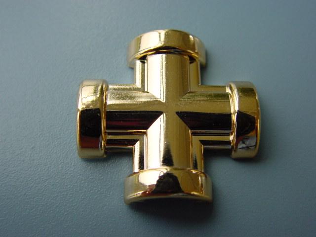 DÍSZLÉC DÍSZIDOM Z15-26 KERESZT 26mm ARANY 0