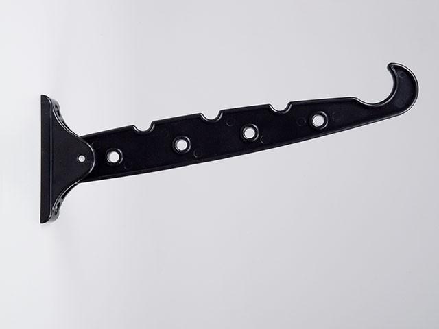 Megszűnt-GARDRÓB SZERELVÉNY FELHAJTHATÓ VÁLLFATARTÓ 10 KG FEKETE 0