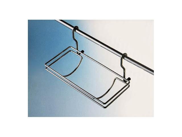 Megszűnt-KÜLSŐ FÉMRÁCS PR9861 PAPÍRTÖRLŐ TARTÓ 325×170×180 mm KRÓM 0