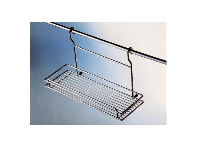 Megszűnt-KÜLSŐ FÉMRÁCS CT9865 ÜVEGTARTÓ 1 TÁLCÁS MAGAS 450×275×190 mm KRÓM 0