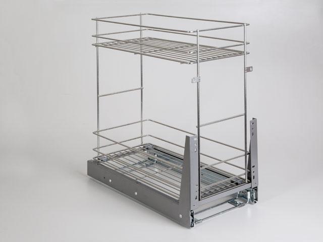 WE03.8387 2 RÉSZES KIH.POLC KRÓM 355x545x490 CSILLAPITOTT 0