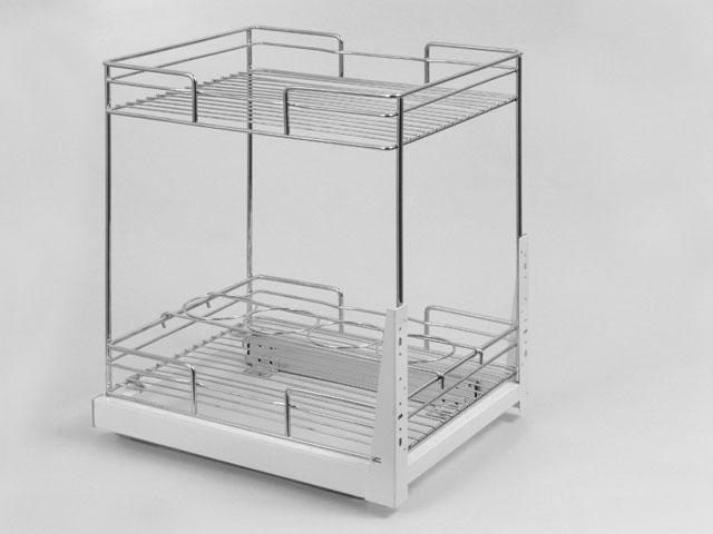 ML010-6 2 RÉSZES KIHÚZHATÓ POL KRÓM-SZÜRKE 0