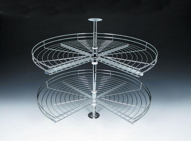 BELSŐ FÉMRÁCS ML270A 3/4 FORGÓKOSÁR SZETT 710x565/790 mm KRÓM 0