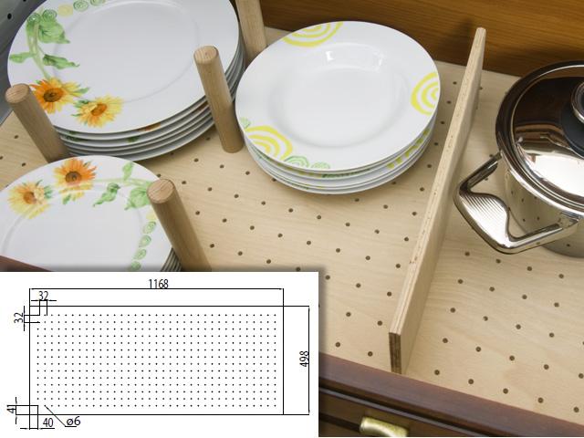 PERFORÁLT LEMEZ NATÚR BÜKK 1200x500mm 0