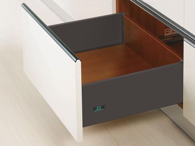 FDS DUPLAFALÚ FÉM FIÓKOLDAL FDS-PRO D 450mm MAGASÍTOTT, 40kg ANTRACIT 0