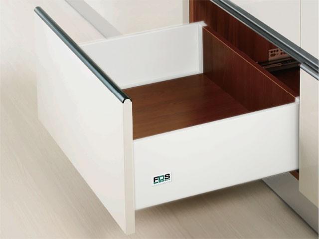 Megszűnt-FDS DUPLAFALÚ FÉM FIÓKOLDAL FDS-PRO D 500mm MAGASÍTOTT, 40kg FEHÉR 0