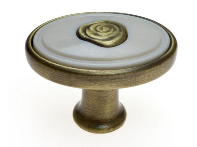 T_ BÚTORFOGANTYÚ 1897-32 ZN31A78 GOMB ANTIKOLT BRONZ-BEIGE 0